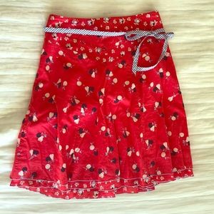 Cute red A-line skirt